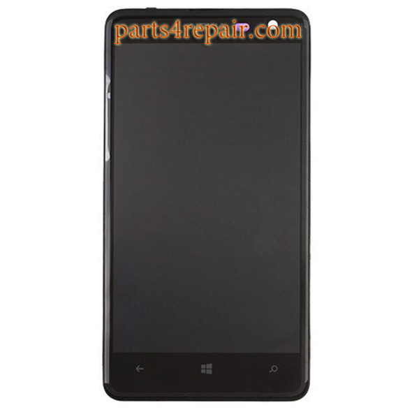 Complete Screen Assembly with Bezel for Nokia Lumia 625 from www.parts4repair.com