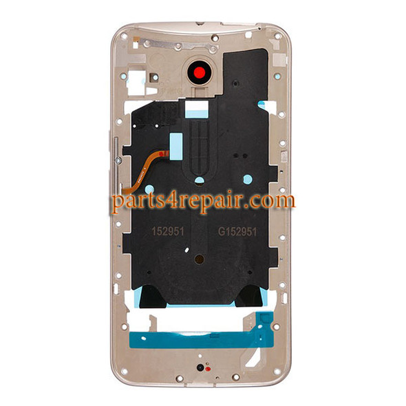 Middle Housing Cover for Motorola Moto X Style XT1572 XT1575 -Gold