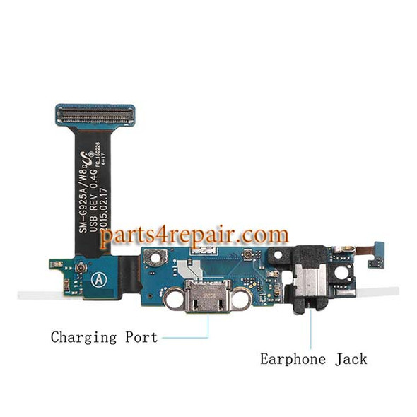 Dock Charging Flex Cable for Samsung Galaxy S6 Edge G925A from www.parts4repair.com