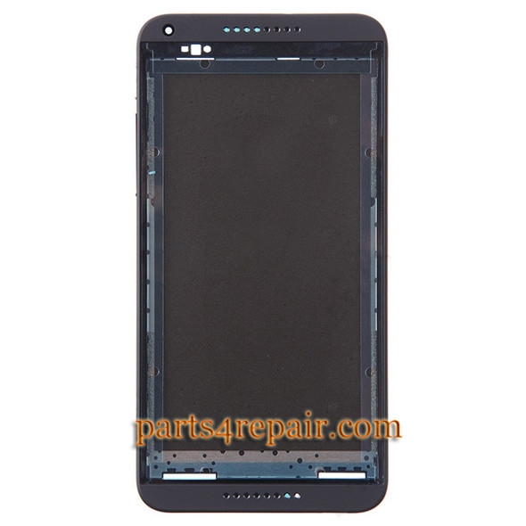 Front Housing Cover with Side Keys for HTC Desire 816G -Black from www.parts4repair.com