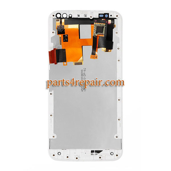 Complete Screen Assembly with Bezel White for Motorola X Pure