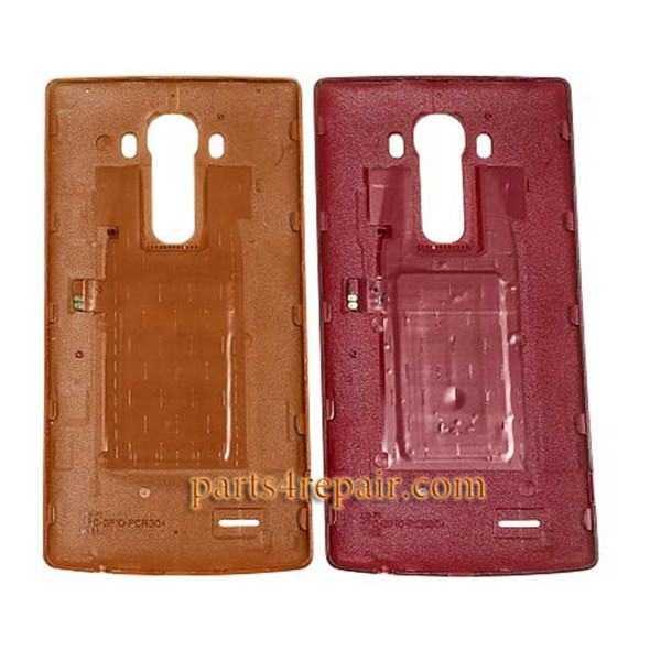 Generic Back Cover with NFC for LG G4 -Leather Red