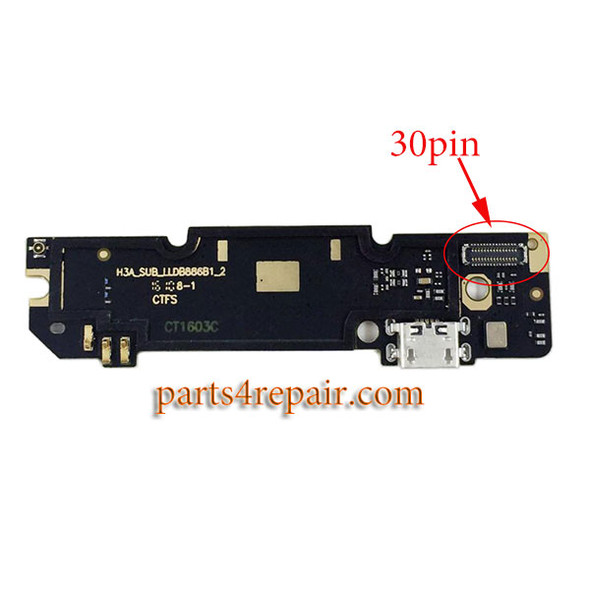 Dock Charging PCB Board for Xiaomi Redmi Note 3 Pro from www.parts4repair.com