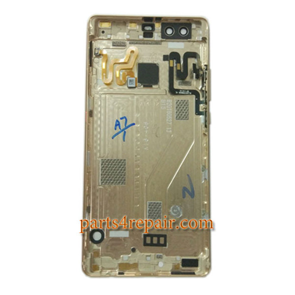 Rear Housing Cover with Fingerprint Sensor Flex Cable for Huawei P9 Plus