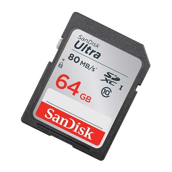 SanDisk 64GB SDHC Class 10 Memory Card (80M/S)