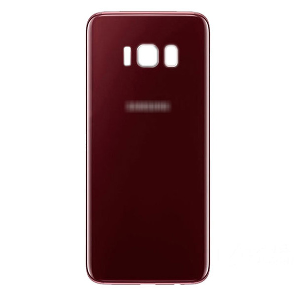 Back Glass Cover with Adhesive for Samsung Galaxy S8 All Versions -Red