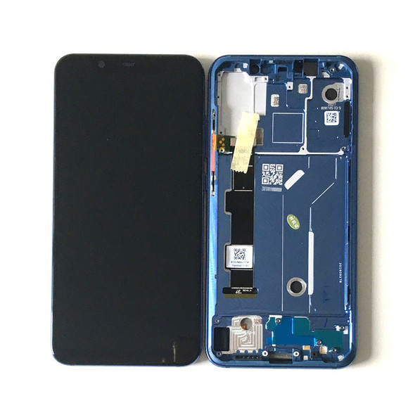 Xiaomi Mi 8 LCD Screen Digitizer Assembly with Frame Blue | Parts4Repair.com