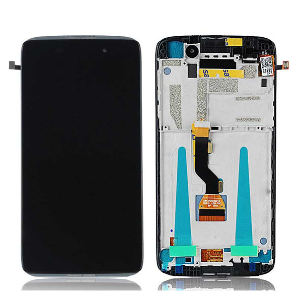 Alcatel Idol 3 4.7 OT6039 LCD Screen Digitizer Assembly with Frame Black | Parts4Repair.com