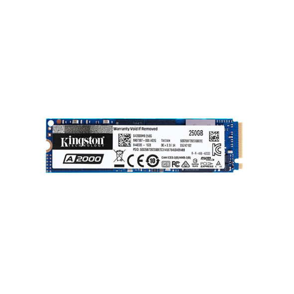 Kingston A2000 250GB M.2 NVMe PCIe Solid State Drive | Parts4Repair.com