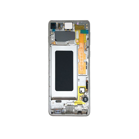 Samsung Galaxy S10 LCD Screen Digitizer Assembly with Frame White | Parts4Repair.com Samsung Galaxy S10 LCD Screen Digitizer Assembly with Frame White | Parts4Repair.com