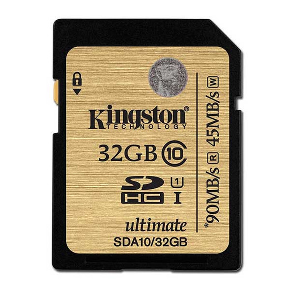 Kingston 32GB SDHC 90MB/S Memory Card