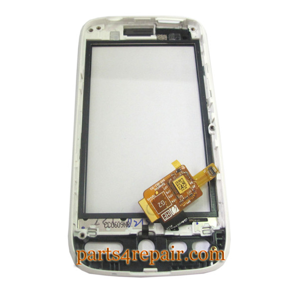 HTC Desire Touch Screen with Front Cover -White