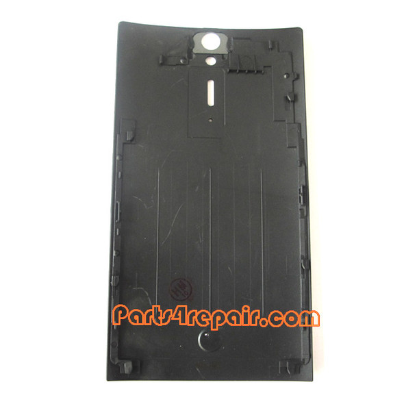 Battery Cover with ring for Sony Xperia S -Black