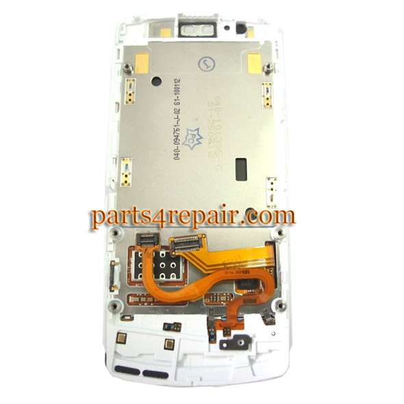 Complete Screen Assembly with Bezel for Nokia 700 -White Complete Screen Assembly with Bezel for Nokia 700 -White