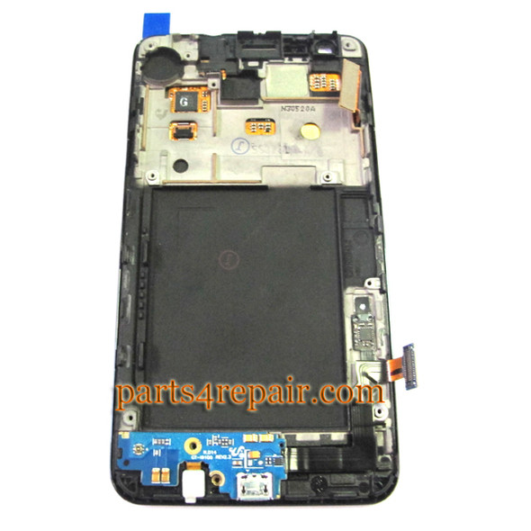 Complete Screen Assembly with Bezel for Samsung I9100 Galaxy S II -White