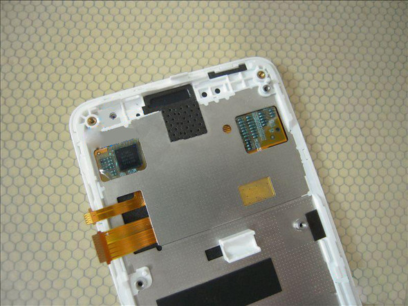 Complete Screen Assembly with Bezel for HTC J Z321E -White