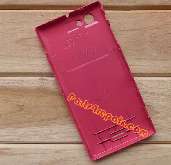 Back Cover for Sony Xperia J ST26I -Red from www.parts4repair.com