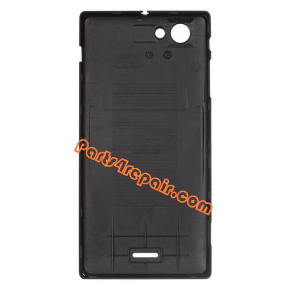 Back Cover for Sony Xperia J ST26I -Black from www.parts4repair.com