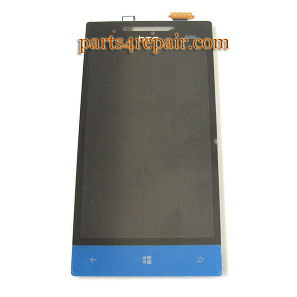 Complete Screen Assembly for HTC Windows Phone 8S -Blue