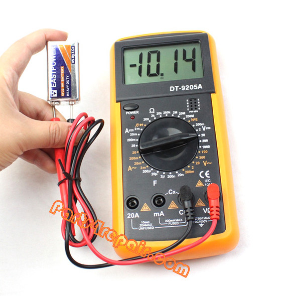 DT9205A Digital Multimeter Electrical Meter Voltmeter Ohmmeter Ampmeter DMM