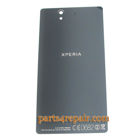 Back Cover for Sony Xperia Z L36H -Black from www.parts4repair.com