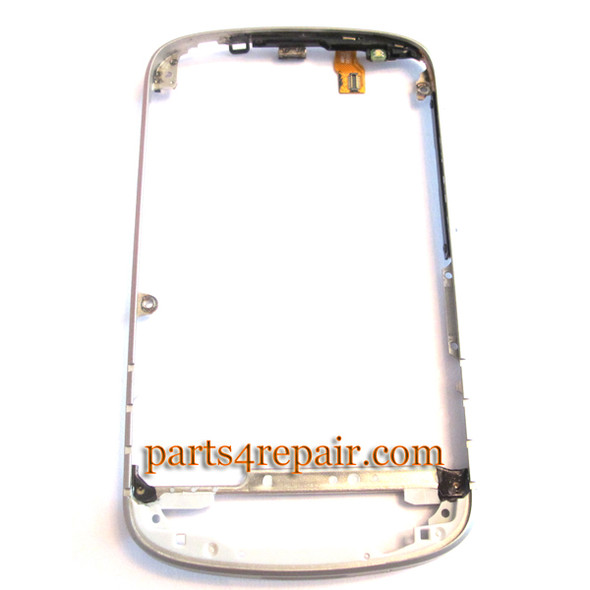 Middle Bezel for BlackBerry Q10 -White from www.parts4repair.com