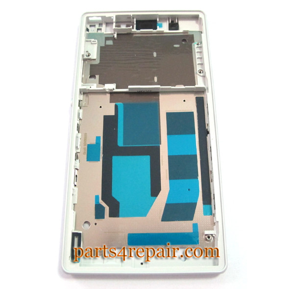 Front Housing Cover for Sony Xperia Z L36H -White