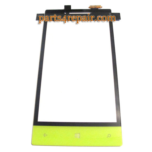 Touch Screen Digitizer for HTC Windows 8S -Light Yellow from www.parts4repair.com