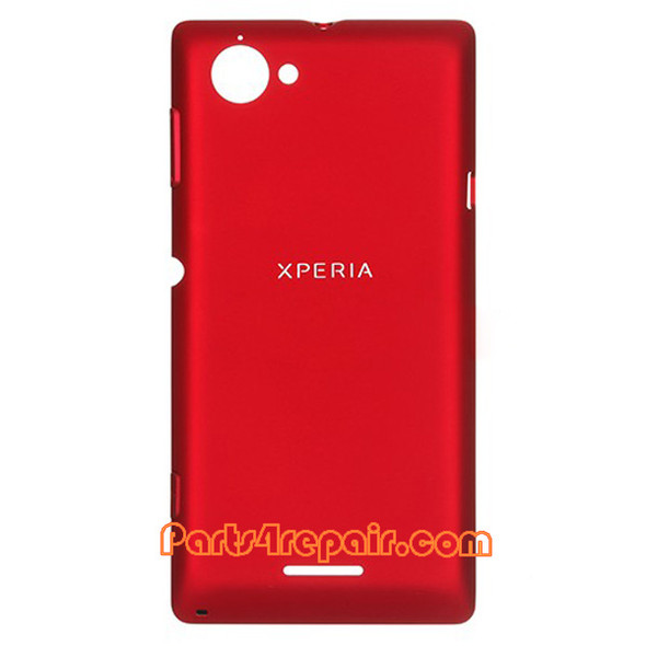 Back Cover for Sony Xperia L S36H -Red from www.parts4repair.com