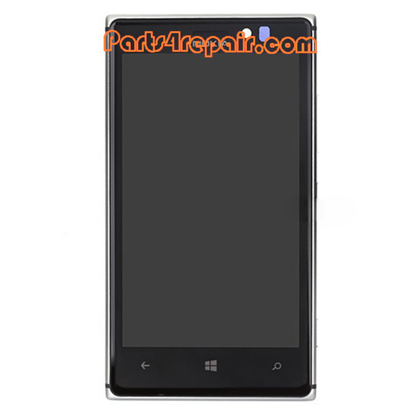 Complete Screen Assembly with Bezel for Nokia Lumia 925 -Silver