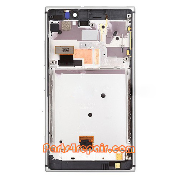 Complete Screen Assembly with Bezel for Nokia Lumia 925 -Silver