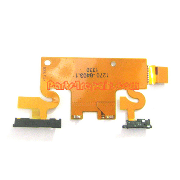 Side Key Flex Cable for Sony Xperia Z1 L39H from www.parts4repair.com