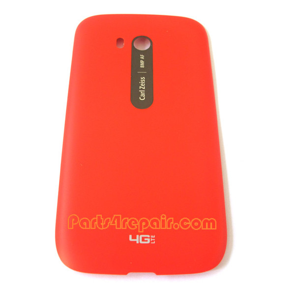 Back Cover with NFC for Nokia Lumia 822 -Red from www.parts4repair.com