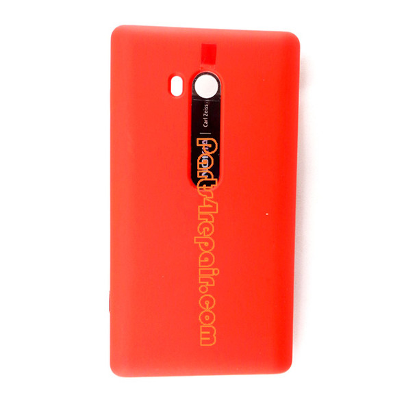 Back Cover with Wireless Charging Coil for Nokia Lumia 810 (T-Mobile) -Red