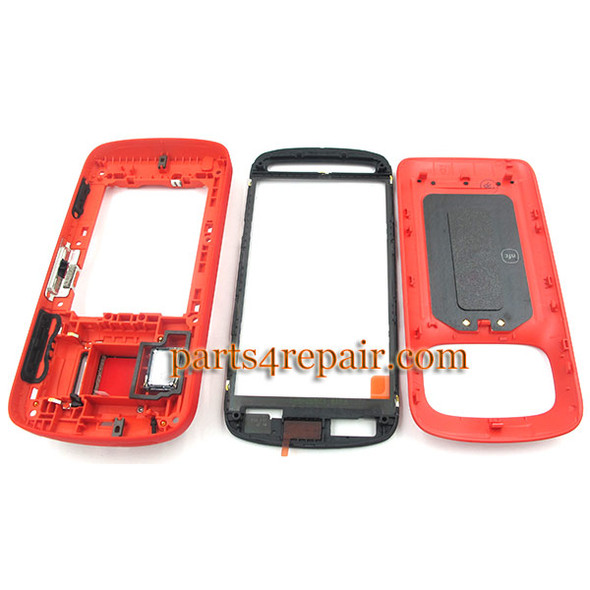 Full Housing Cover for Nokia 808 Pureview -Red