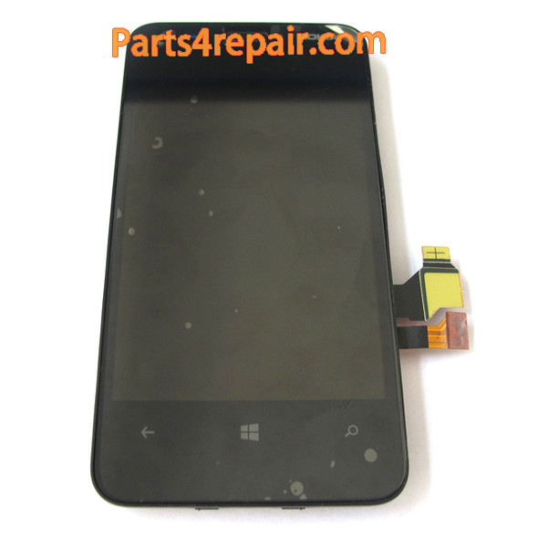 Complete Screen Assembly with Bezel for Nokia Lumia 620 from www.parts4repair.com