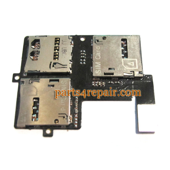 SIM Connector Board for HTC Desire 606W from www.parts4repair.com