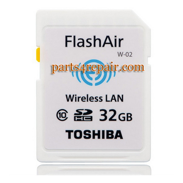 Toshiba FlashAir WIFI WIRELESS SDHC 32GB Class 10 Flash Memory from www.parts4repair.com