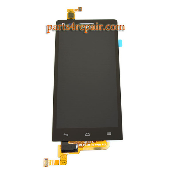 Complete Screen Assembly for Huawei Ascend G6 -Black from www.parts4repair.com