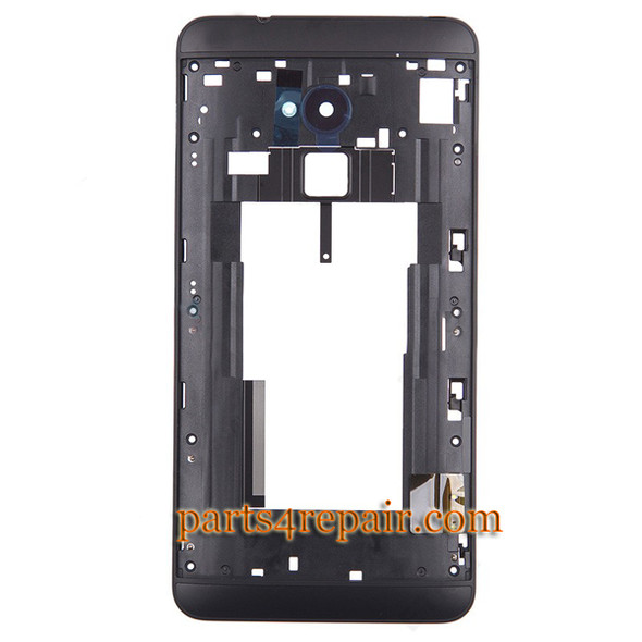 Middle Cover for HTC One Max -Black from www.parts4repair.com