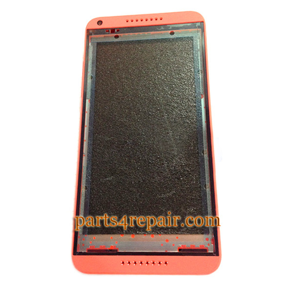 Front Housing Cover with Side Keys for HTC Desire 816 -Orange