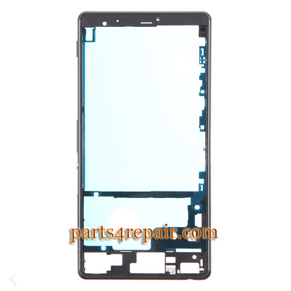 Front Housing Cover with Side Keys for Sony Xperia Z3 -Black