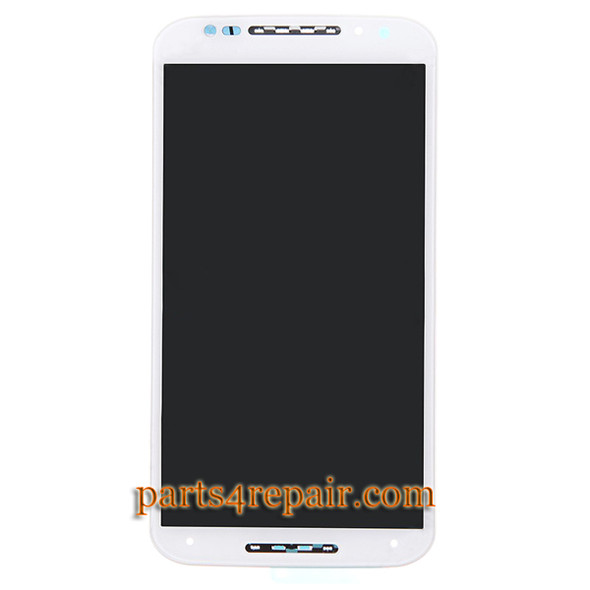 Complete Screen Assembly with Bezel for Motorola Moto X2 XT1096 (for Verizon) -White Complete Screen Assembly with Bezel for Motorola Moto X2 XT1096 (for Verizon) -White