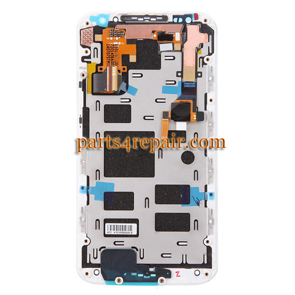 Complete Screen Assembly with Bezel for Motorola Moto X2 XT1096 (for Verizon) -White