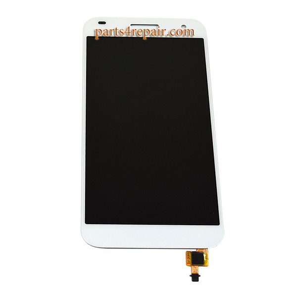 Complete Screen Assembly for Huawei Ascend G7 -White
