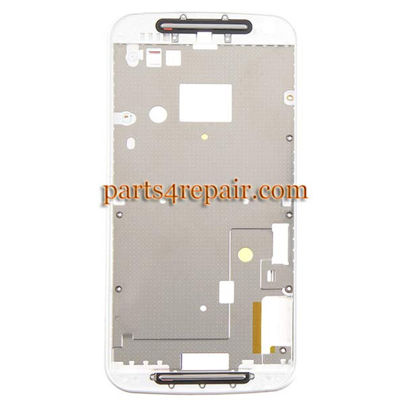 Front Housing Cover for Motorola Moto G2 -White from www.parts4repair