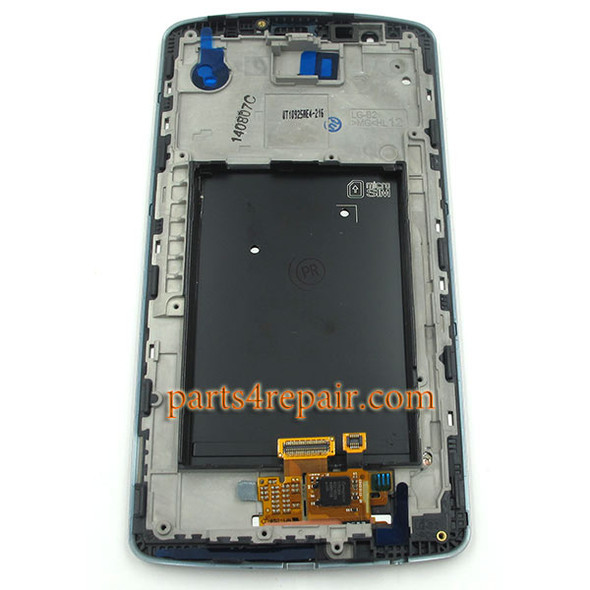 Complete Screen Assembly with Bezel for LG G3 D850 (for at&t) -Gray