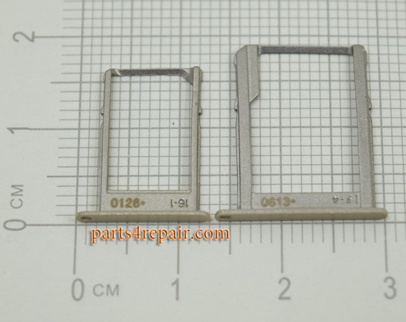 SIM Tray and MicroSD Tray for Samsung Galaxy A5 A7 -Gold