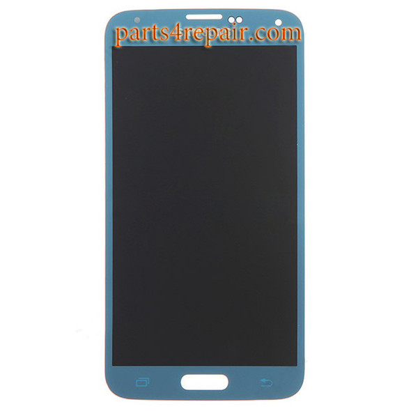 Complete Screen Assembly for Samsung Galaxy S5 -Blue
