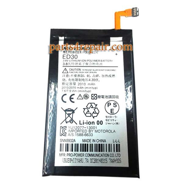 ED30 Built-in Battery for Motorola Moto G2 XT1068 from www.parts4repair.com